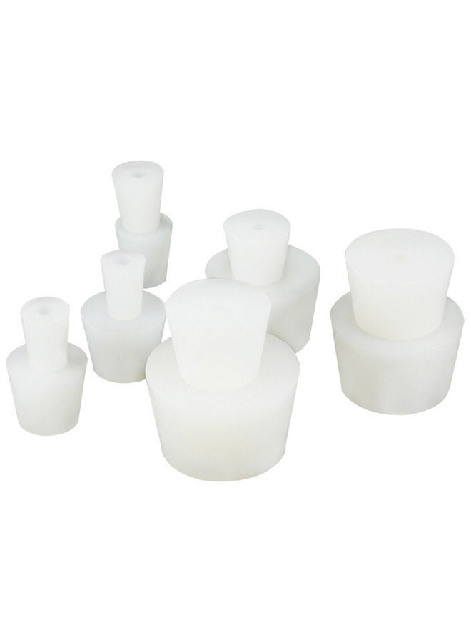 DMYRDH 2pcs Fermentation Silicone Stopper Drilled Plug With Hole for Airlock Valve Home Brew Bubbler Wine Making Rubber Stopper Replacements